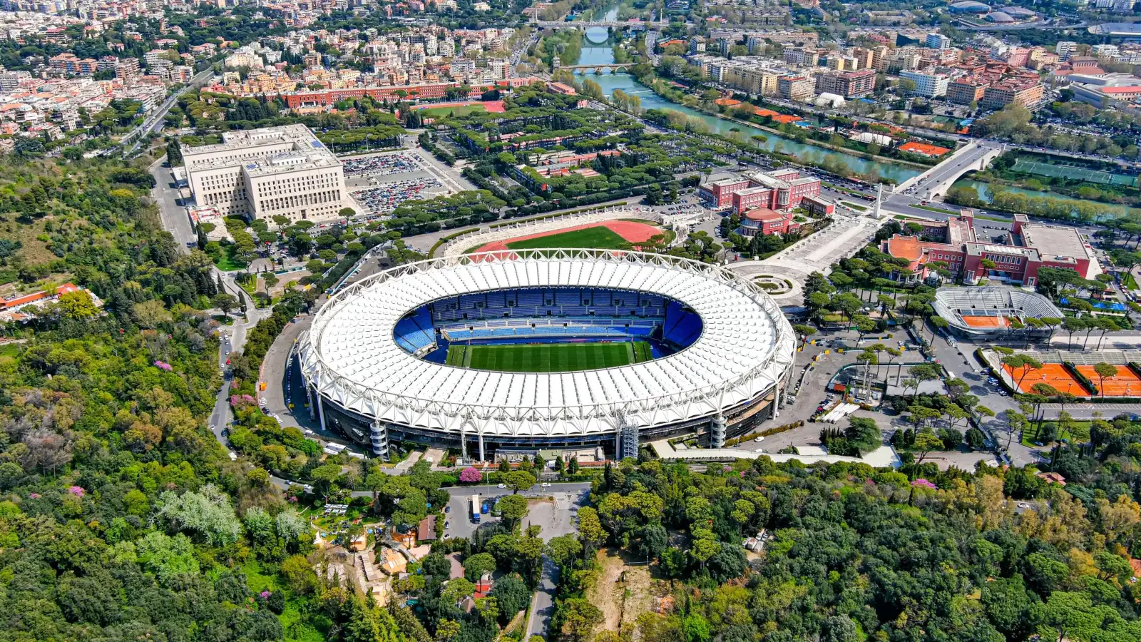 Stadio Olimpico from the sky