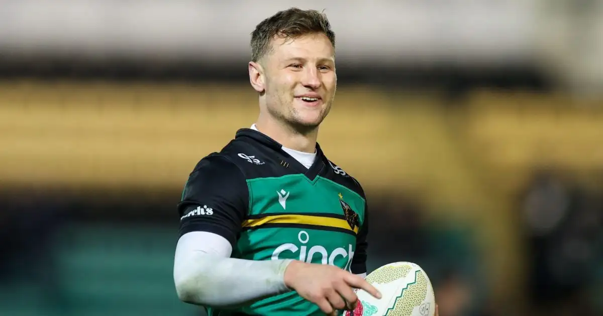 Making his 100th appearance for northampton saints hi-res stock