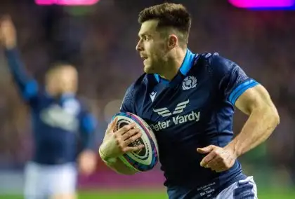 Scotland: Blair Kinghorn starts at 10 with Ollie Smith at 15 against Italy in the absence of Finn Russell and Stuart Hogg