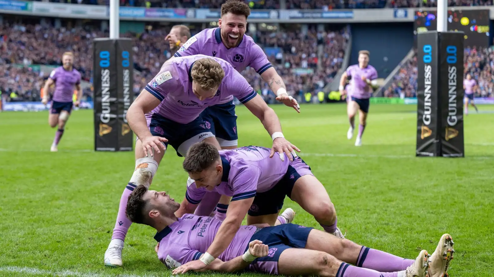 watch Scotland rounded off their 26-14 Six Nations victory over Italy with a stunning long-range try rounded off by Blair Kinghorn after a controversial call.