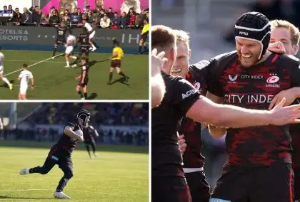 WATCH: Rhys Webb’s quick lineout BLUNDER gifts Saracens a crucial try