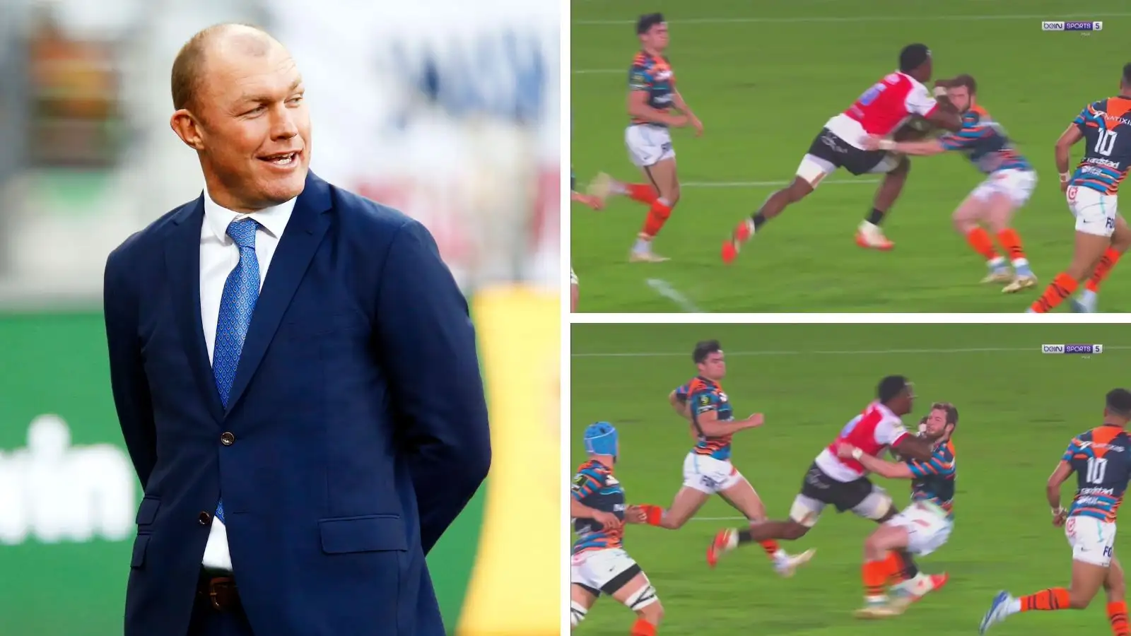 Schalk Burger argued that Lions flanker Emmanuel Tshituka should not have been red-carded for his raised forearm against Racing 92 in the Challenge Cup.