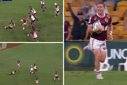 WATCH: Tate McDermott sends a clear message to Eddie Jones, scoring a blinder in defeat to the Brumbies