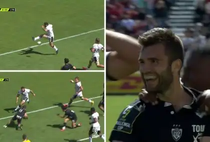 WATCH: Spectacularly HORRIBLE clearance kick gifts Toulon the easiest of tries