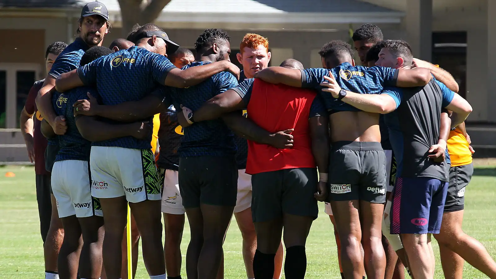 Springboks huddle at training 2023 - PA.jpg