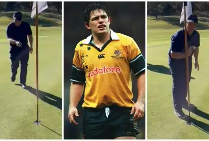 WATCH: Wallabies legend scoops A$50,000 prize for hole-in-one at charity golf day