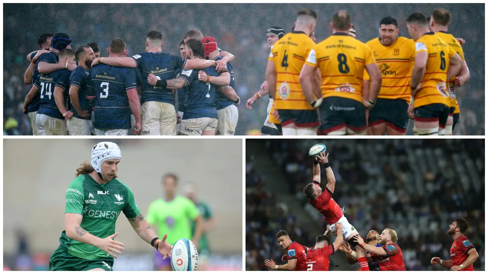 United Rugby Championship: Split with Leinster and Ulster, Connacht and Munster