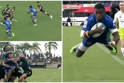 WATCH: Iosefo Masi’s superb offload in Fijian Drua’s victory over Hurricanes
