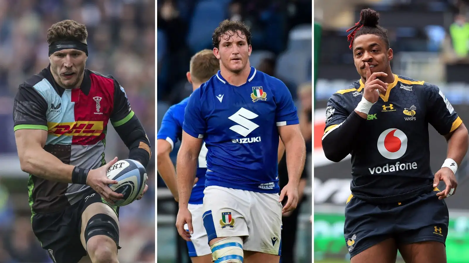 Paolo Odogwu and Dino Lamb are among the five uncapped players in the 46-man Italy training squad for the Rugby World Cup.