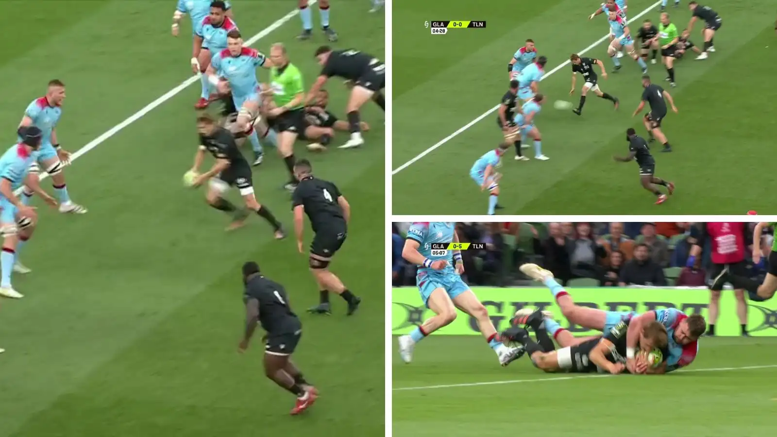 Check out this brilliant individual try from Toulon scrumhalf Baptiste Serin in the Challenge Cup final against Glasgow Warriors in Dublin.