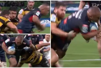 WATCH: Sam Talakai scores well-taken try in Melbourne Rebels’ derby with Western Force
