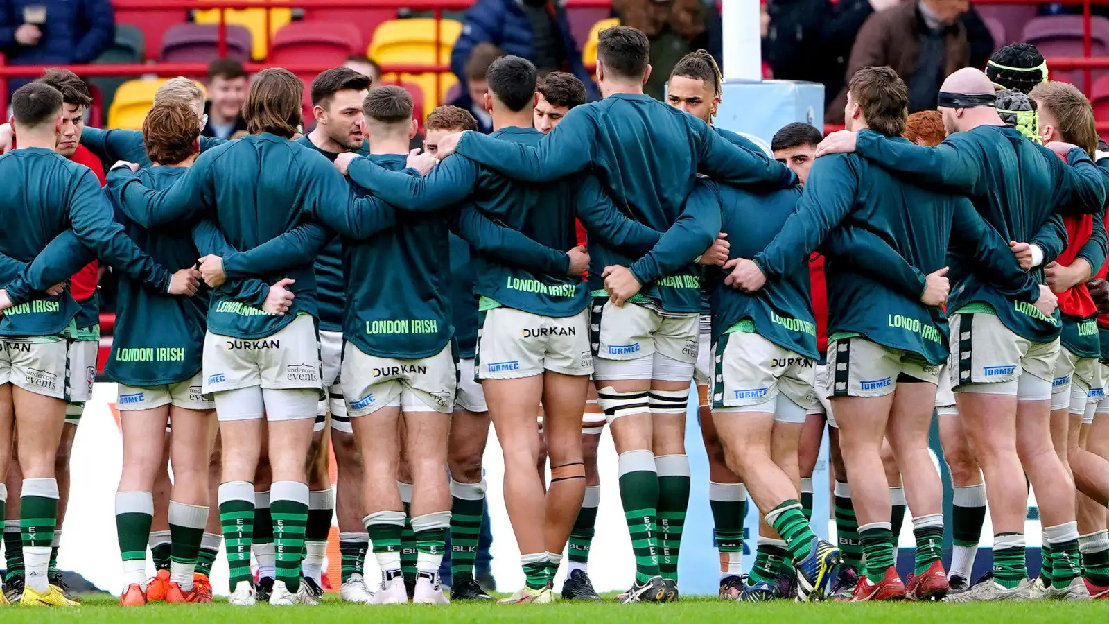London Irish huddle