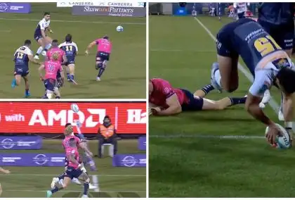 WATCH: Tom Wright rounds off superb team try for Brumbies against Rebels