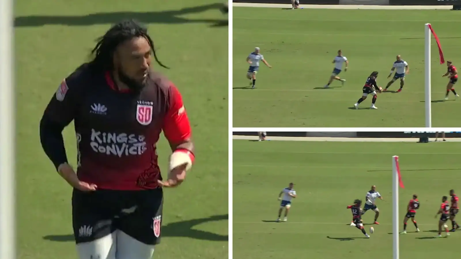 Former All Blacks centre Ma'a Nonu slotted a perfect drop goal in San Diego Legion's Major Rugby League (MLR) semi-final win over the Seattle Seawolves.