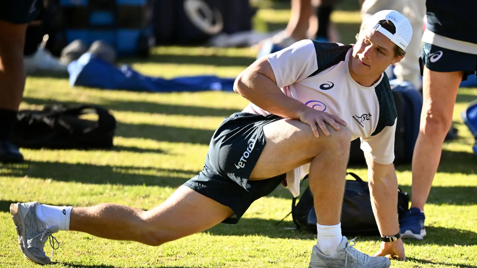 Michael Hooper during a Wallabies training session.