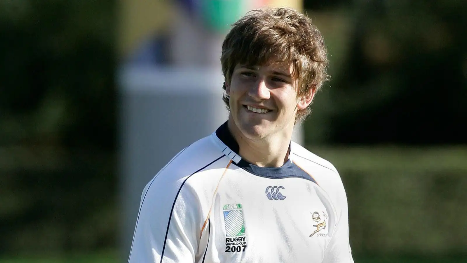 South Africa's Frans Steyn attends a Springboks training session during the 2007 Rugby World Cup Tri Nations