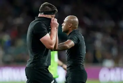 Scott Barrett’s Rugby World Cup pool stage in doubt after sending off against Springboks