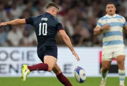 George Ford drop-goal masterclass helps 14-man England dismantle dismal Argentina