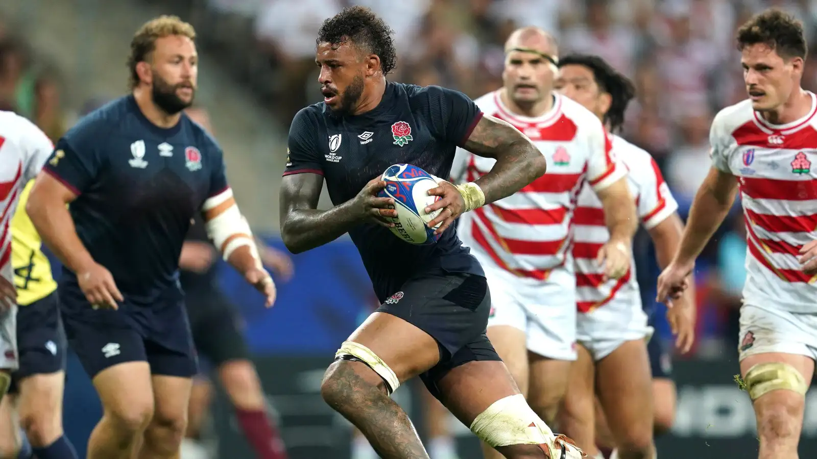 Courtney Lawes for England against Japan.
