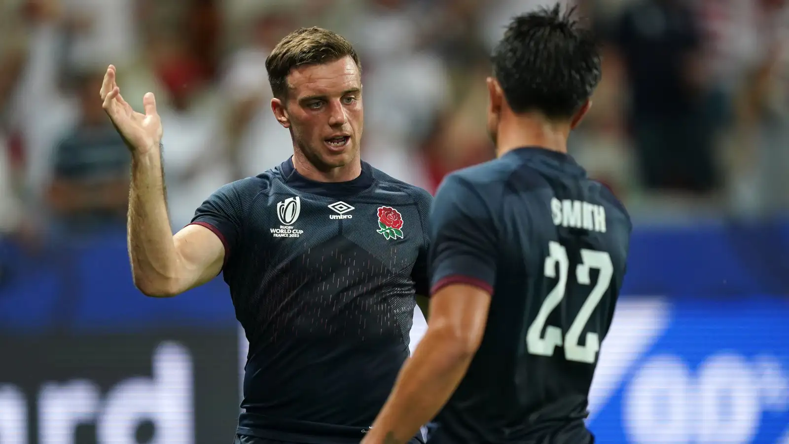 George Ford et Marcus Smith après la victoire de l'Angleterre.