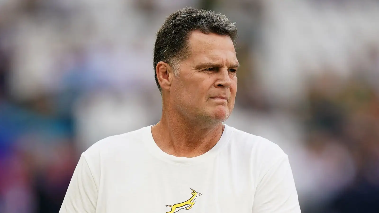 South Africa director of rugby Rassie Erasmus before the 2023 Rugby World Cup Pool B match at the Stade de Marseille, France. Picture date: Sunday September 10, 2023.