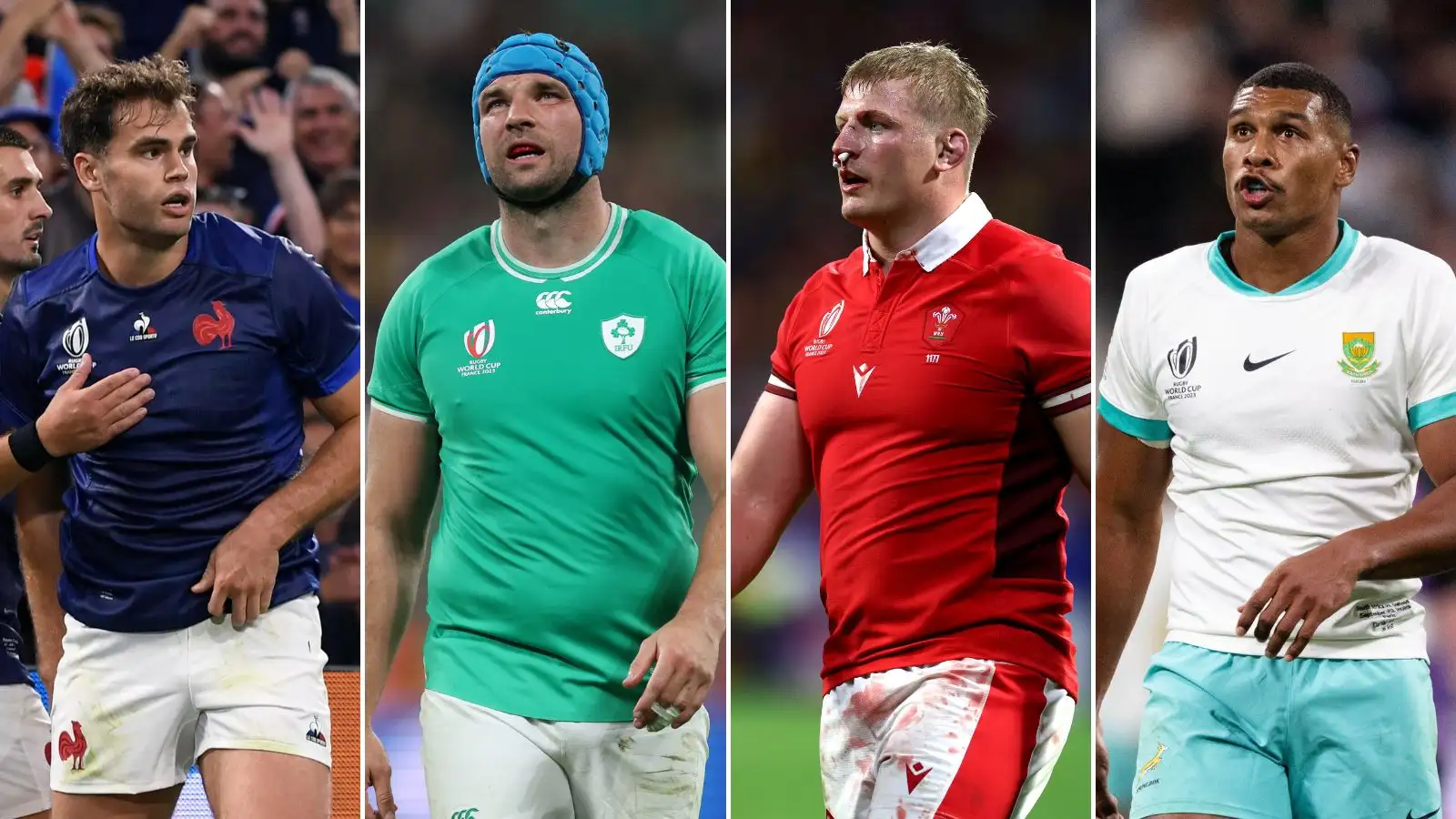 Rugby World Cup - France's Damian Penaud, Ireland's Tadhg Beirne, Wales' Jac Morgan, Springboks Damian Willemse