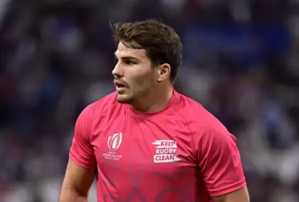 Antoine Dupont during the Rugby World Cup 2023 match between France and Namibia at the Stade Velodrome in Marseille, on September 21, 2023