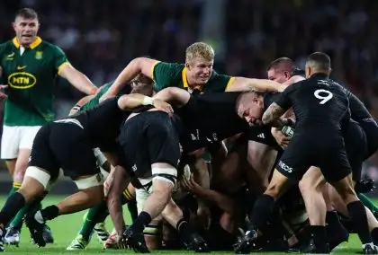 Pieter-Steph du Toit of South Africa in action in a maul during the International match between the South Africa Springboks and the New Zealand All Blacks at Twickenham Stadium