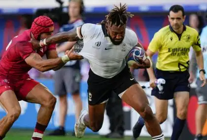 Fiji move a step closer to Rugby World Cup quarter-finals after tense victory over brave Georgia