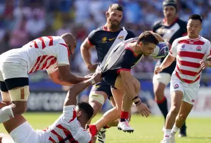 Argentina advance to Rugby World Cup quarter-finals with hard-fought win over Japan