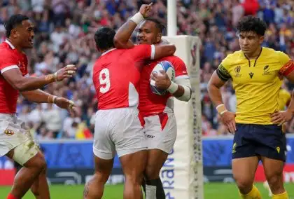 Tonga claim their biggest-ever Rugby World Cup victory over gutsy but winless Romania