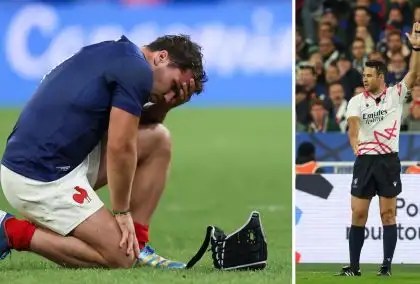 Ben O’Keeffe reacts to Antoine Dupont’s criticism after France’s Rugby World Cup defeat