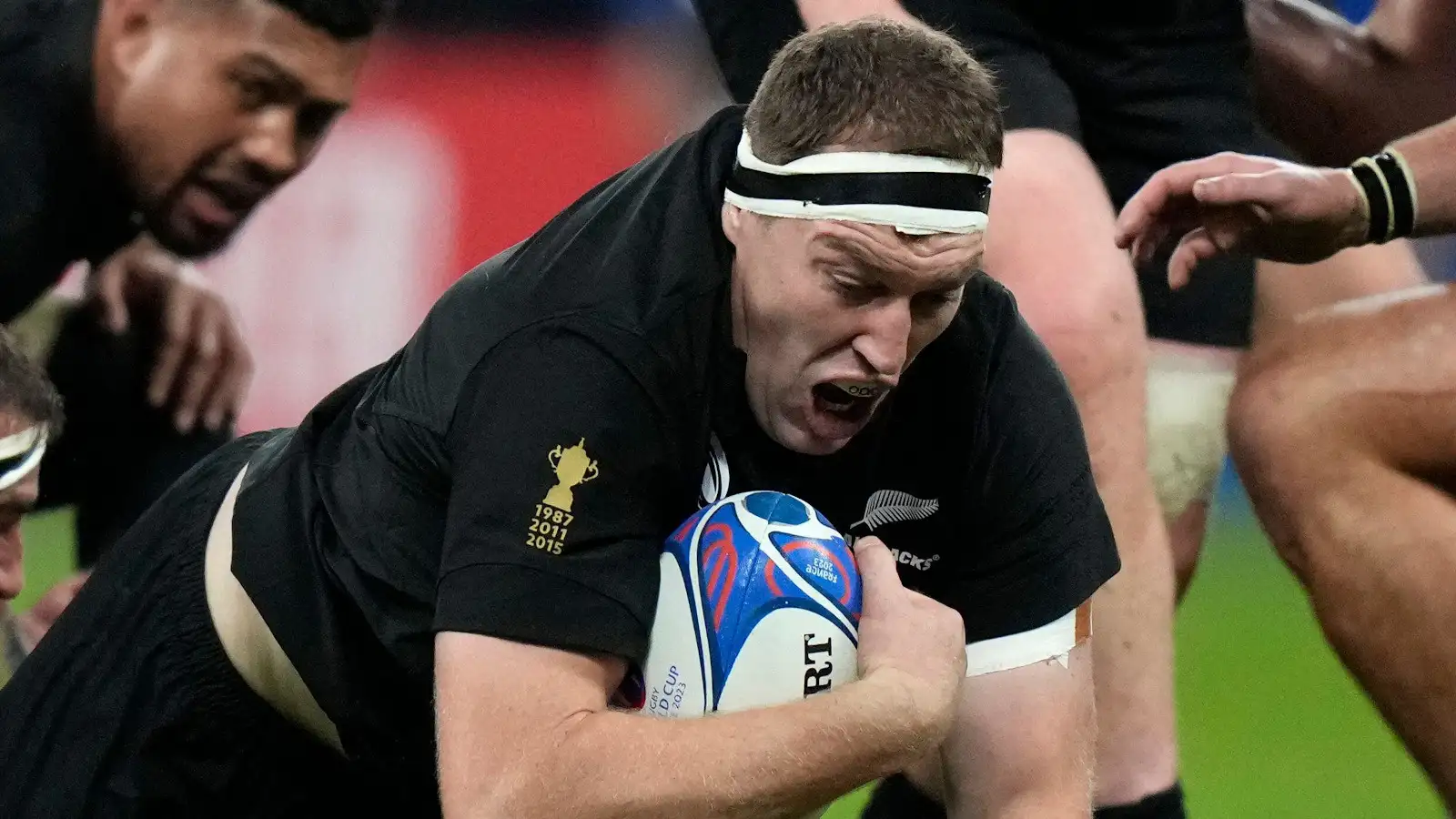 Brodie Retallick in action for All Blacks.