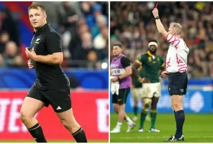 All Blacks captain Sam Cane becomes first ever player to be red carded in Rugby World Cup final