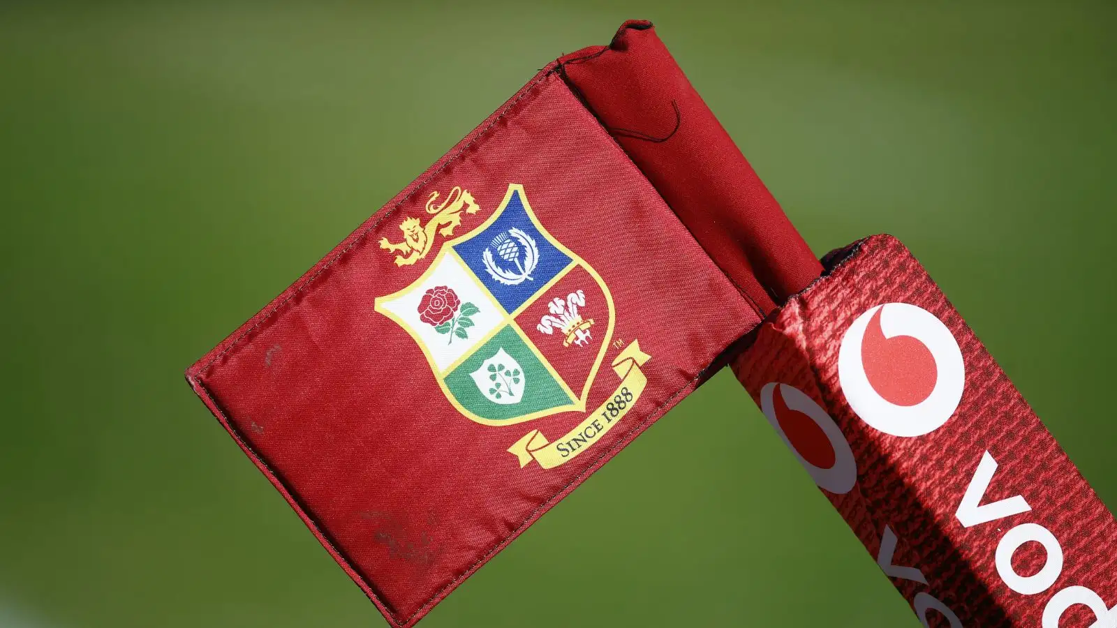 A general view of a British and Irish Lions' logo on a flag.
