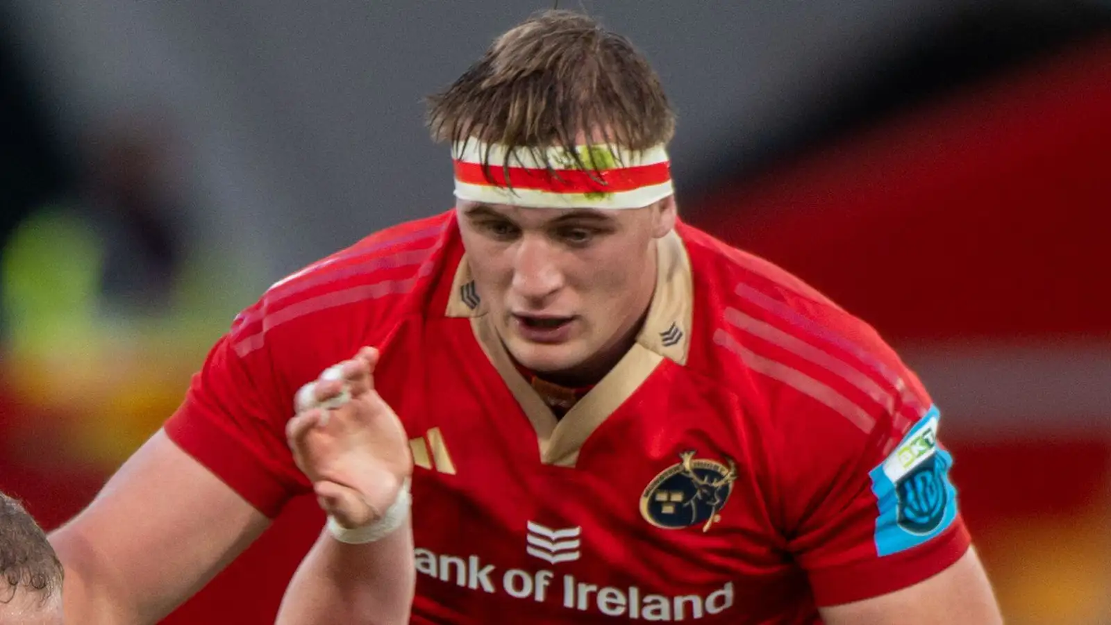 Gavin Coombes on a run for Munster.