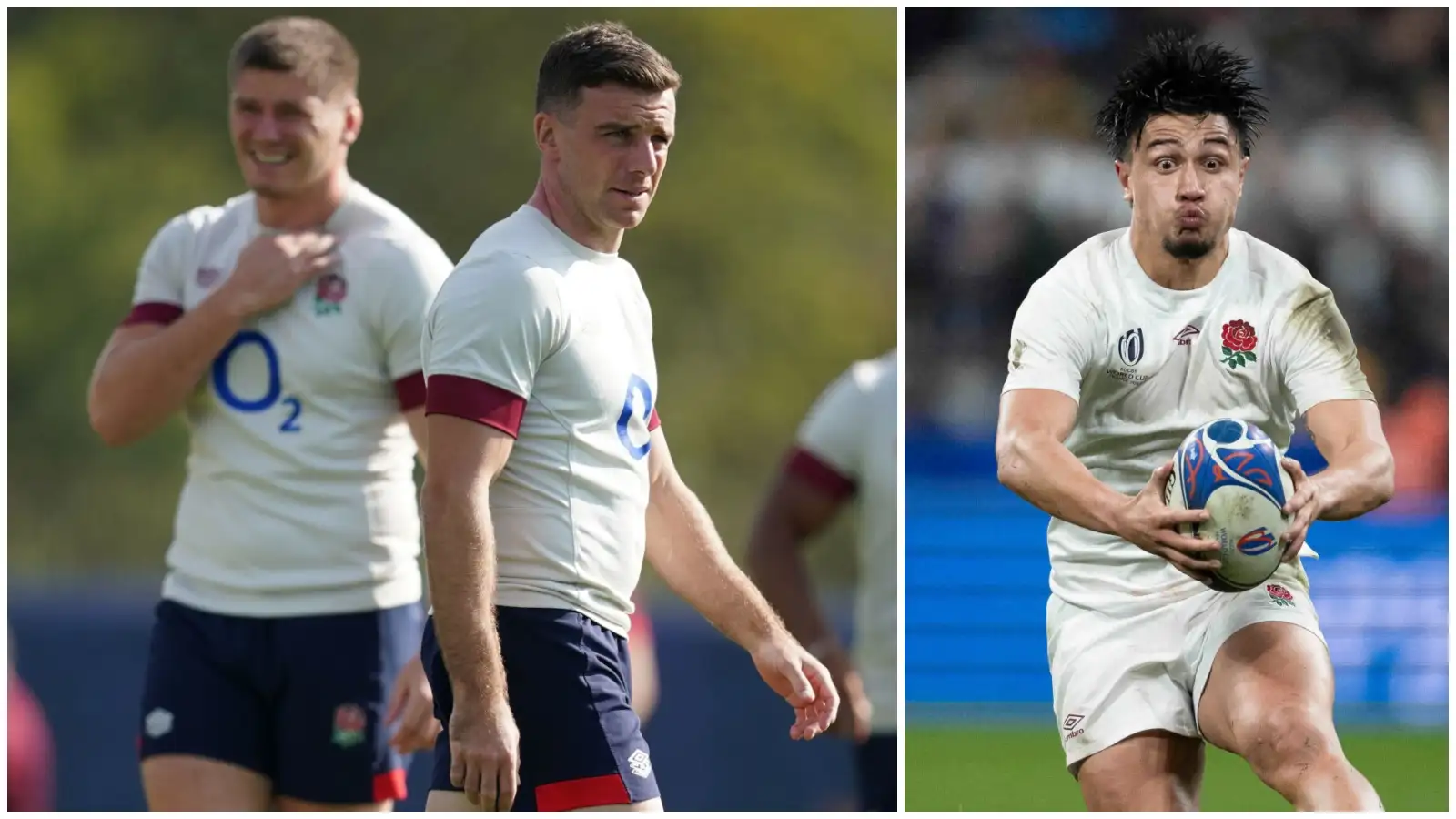 England fly-half candidates for the Six Nations, Owen Farrell, George Ford and Marcus Smith.