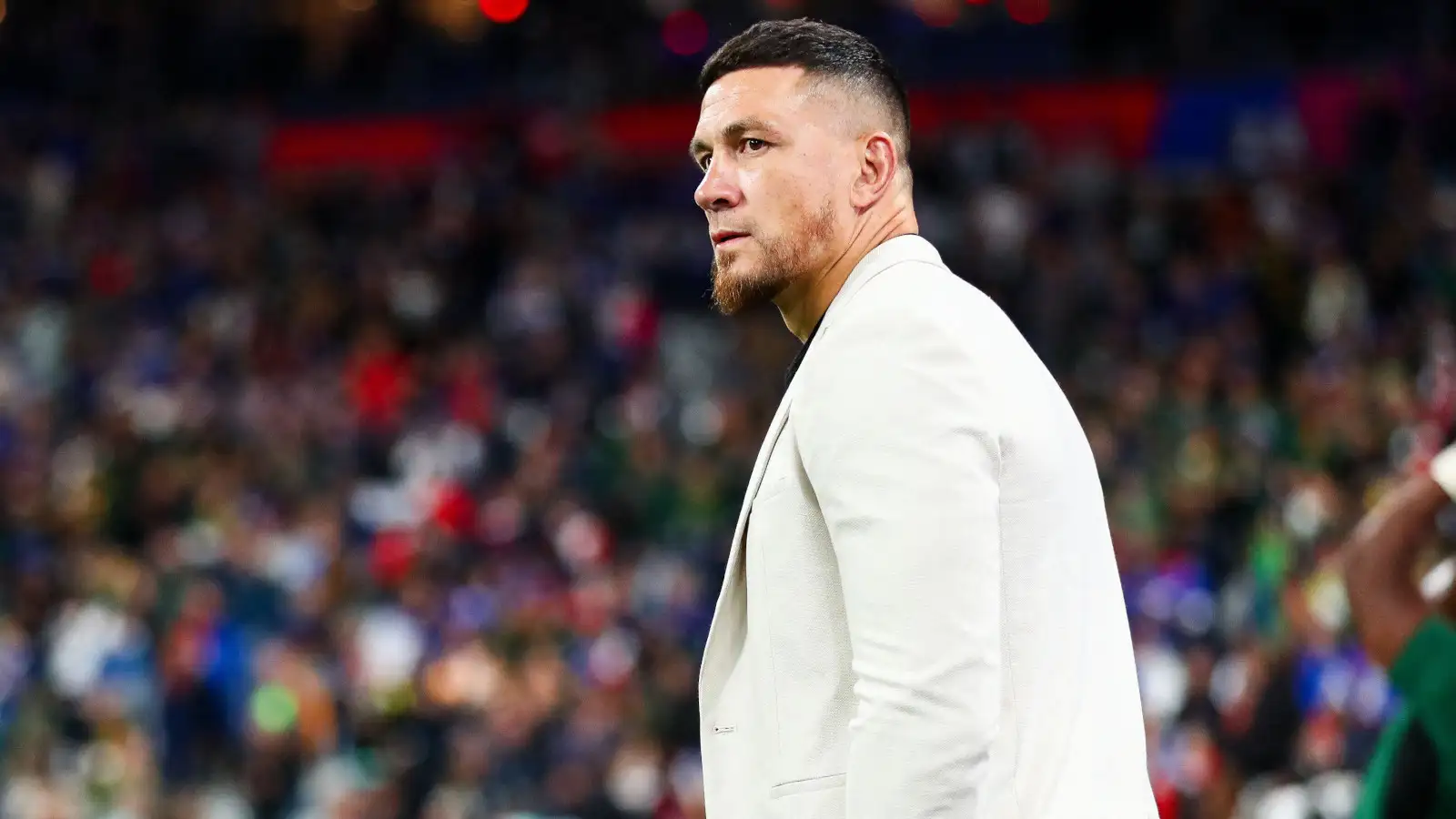 Former All Blacks centre Sonny Bill Williams at the 2023 Rugby World Cup.