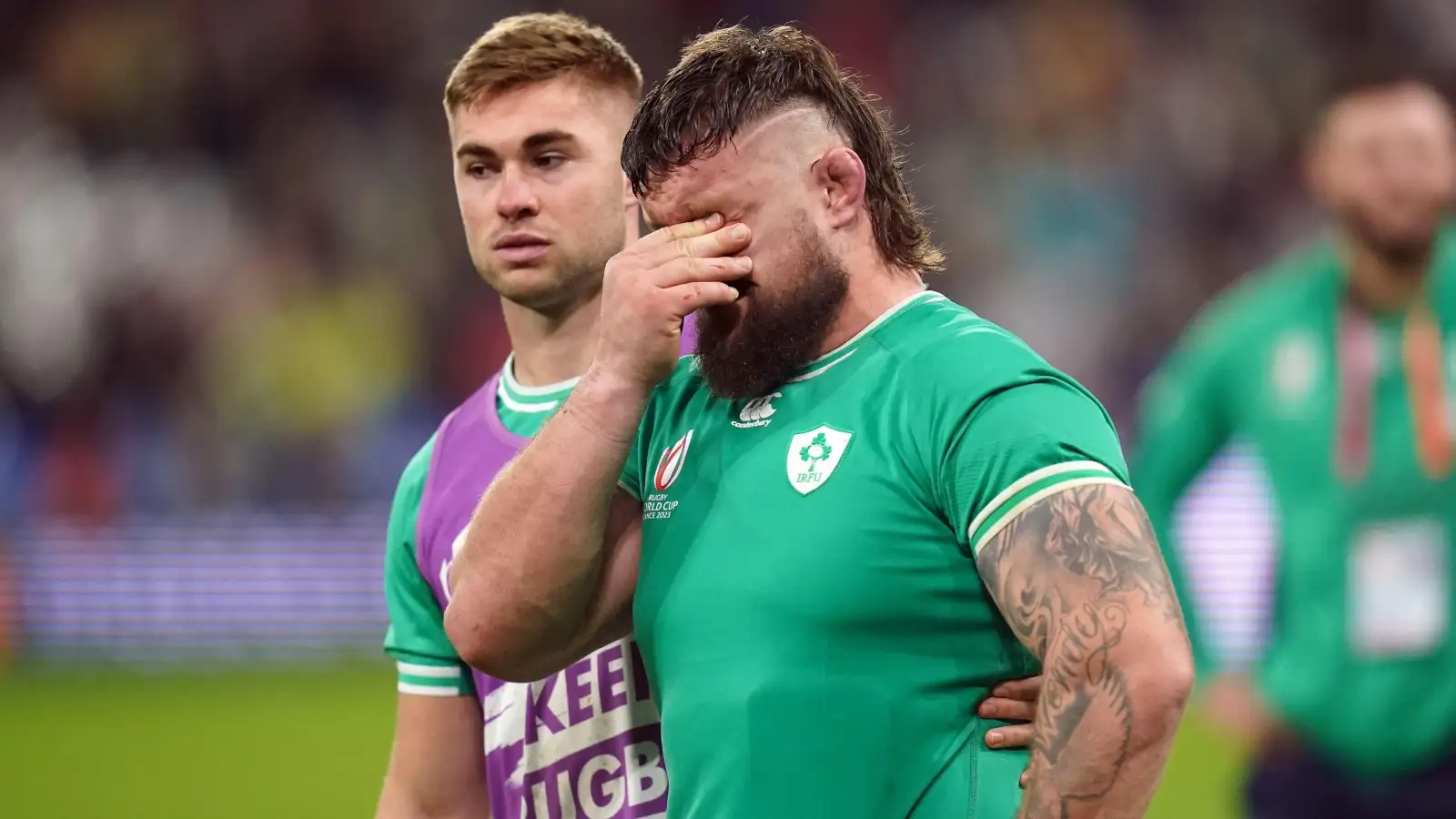 Ireland's Andrew Porter after a disappointing loss in the Rugby World Cup.