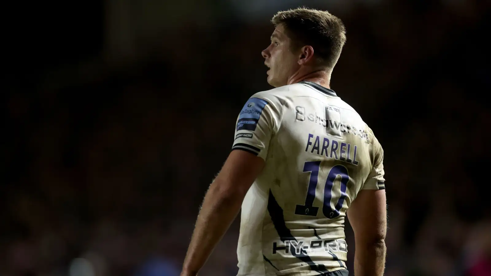 England fly-half Owen Farrell in action for Saracens against Harlequins in the Premiership.