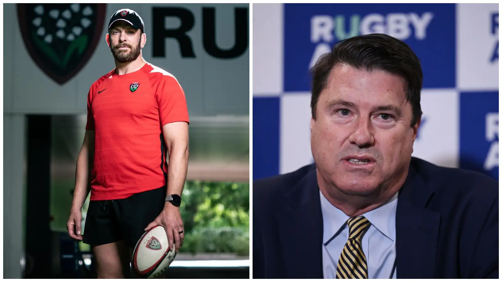 Split with Alun Wyn Jones and Hamish McLennan.