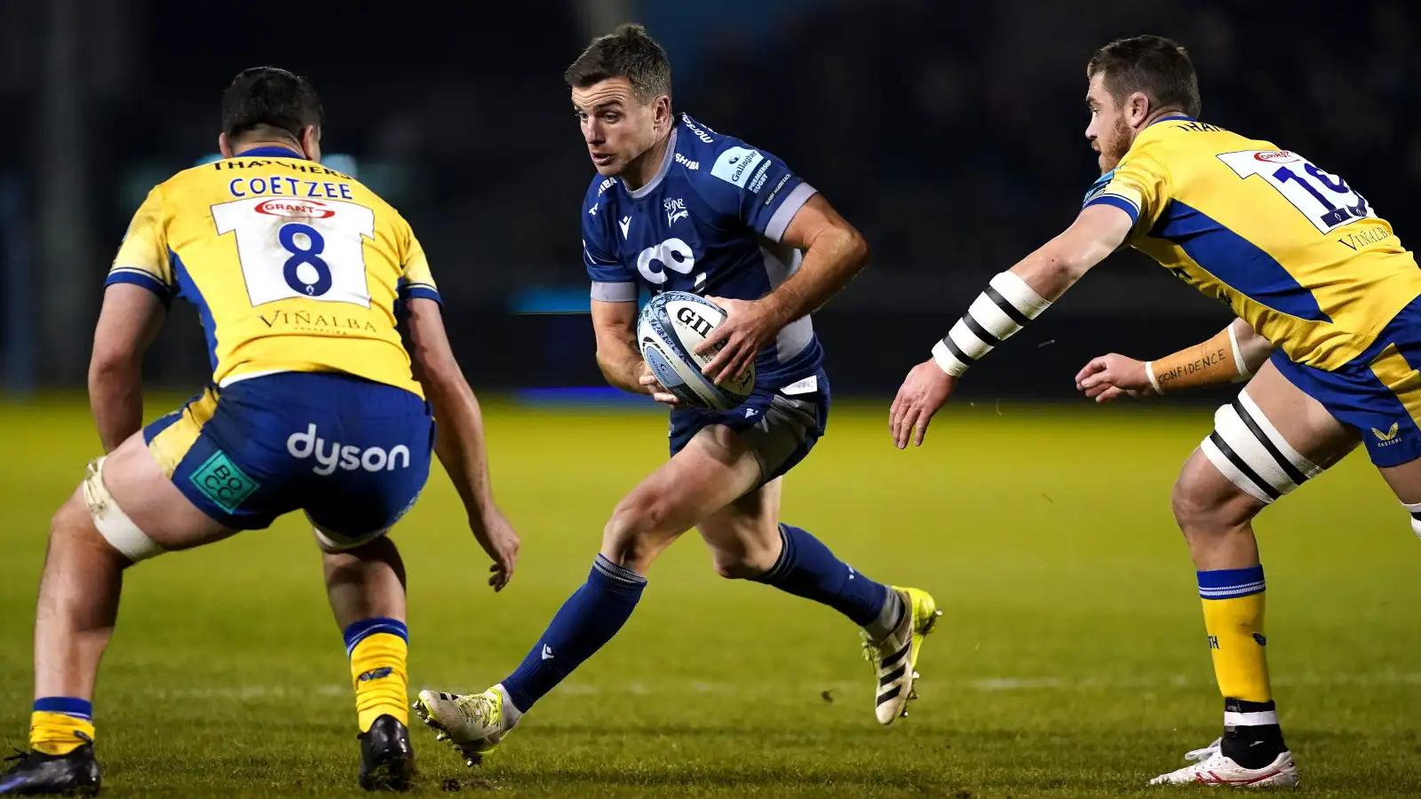 George Ford in action for Sale Sharks against Bath.