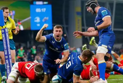 Leinster recover from poor start to edge out rivals Munster in thrilling derby, while Glasgow defeat Ulster