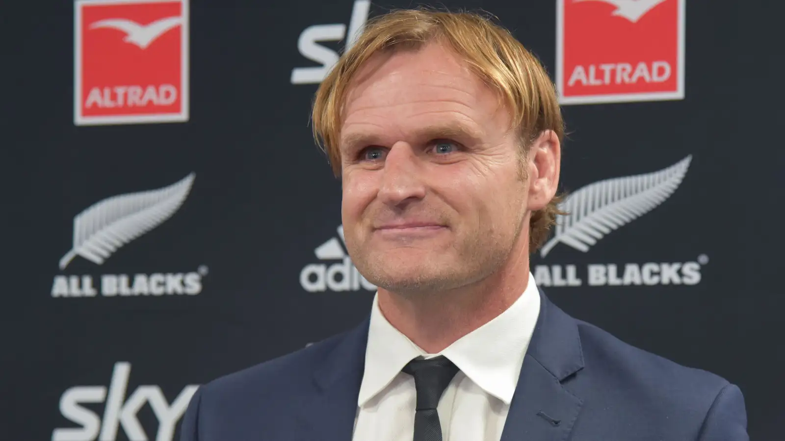 Scott Robertson being announced as All Blacks head coach in 2023.