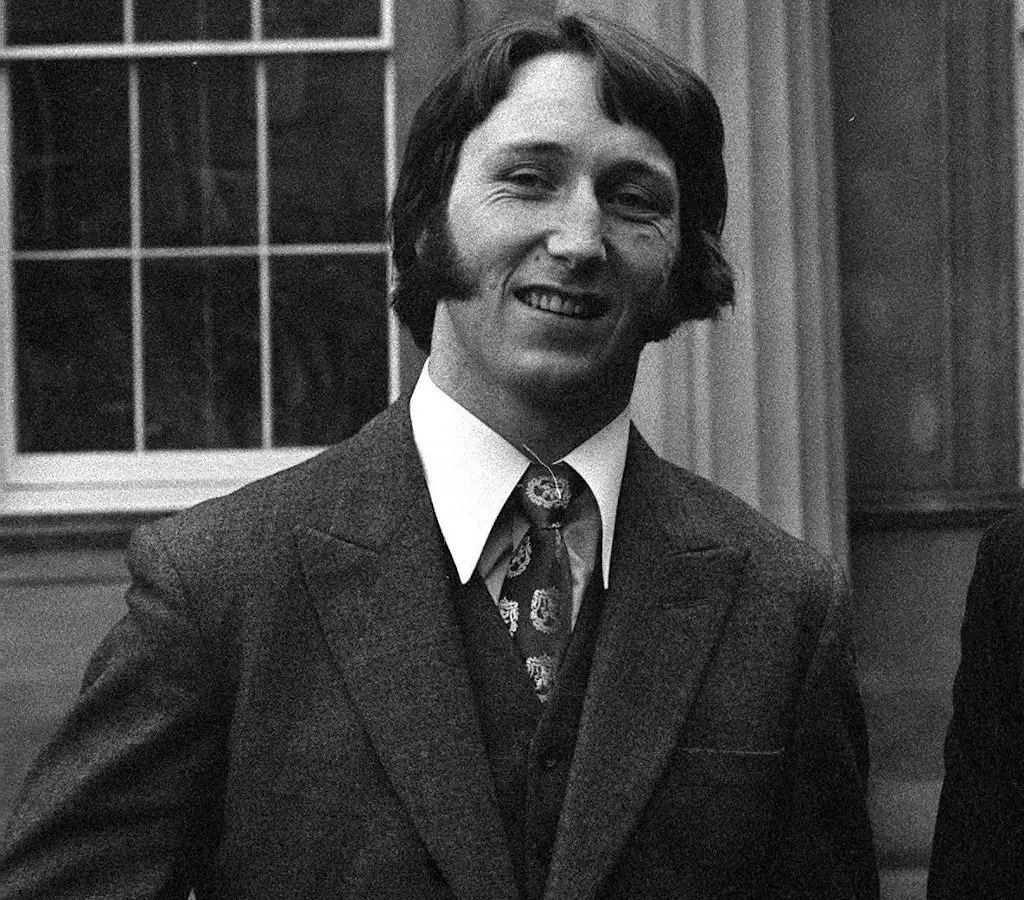 JPR Williams after receiving his MBE.