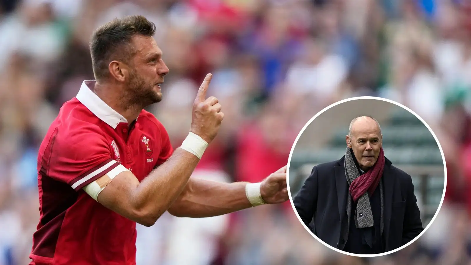 Wales and British & Irish Lions legend Dan Biggar and ex-England head coach Sir Clive Woowdward.