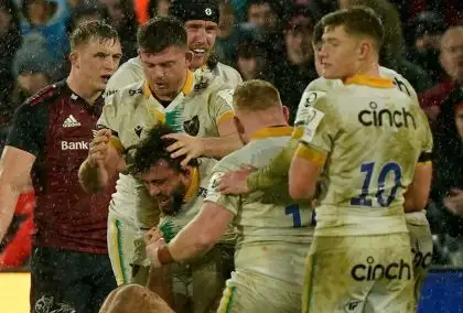 England youngster inspires 14-man Northampton Saints to famous victory at Munster