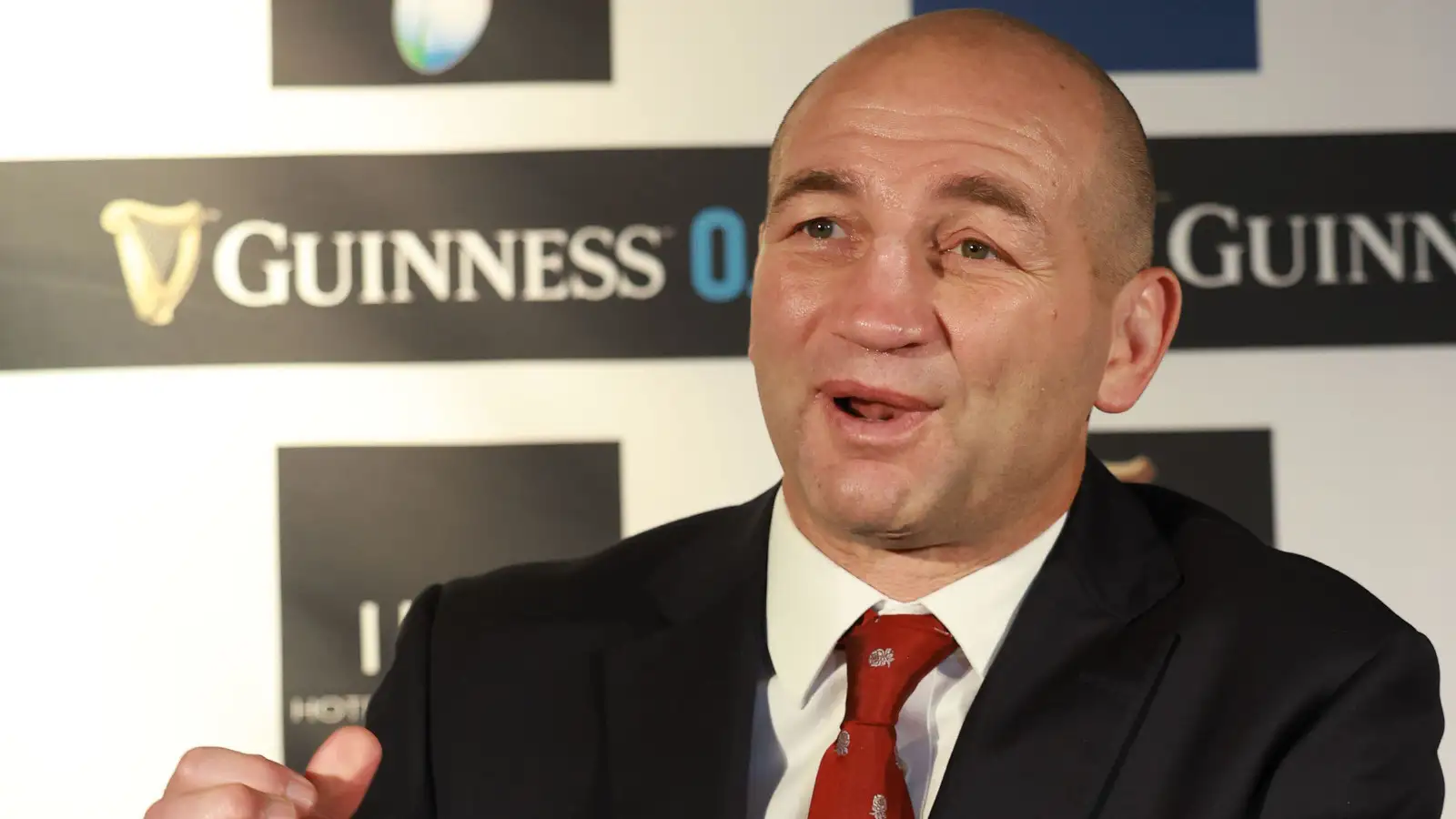 England head coach Steve Borthwick speaking at Six Nations launch.