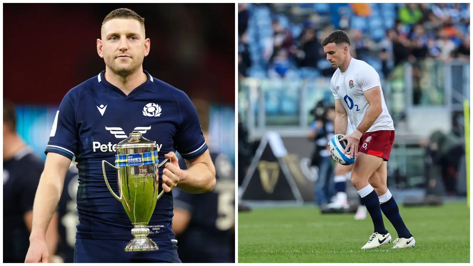 Split with Scotland's Finn Russell and George Ford of England.