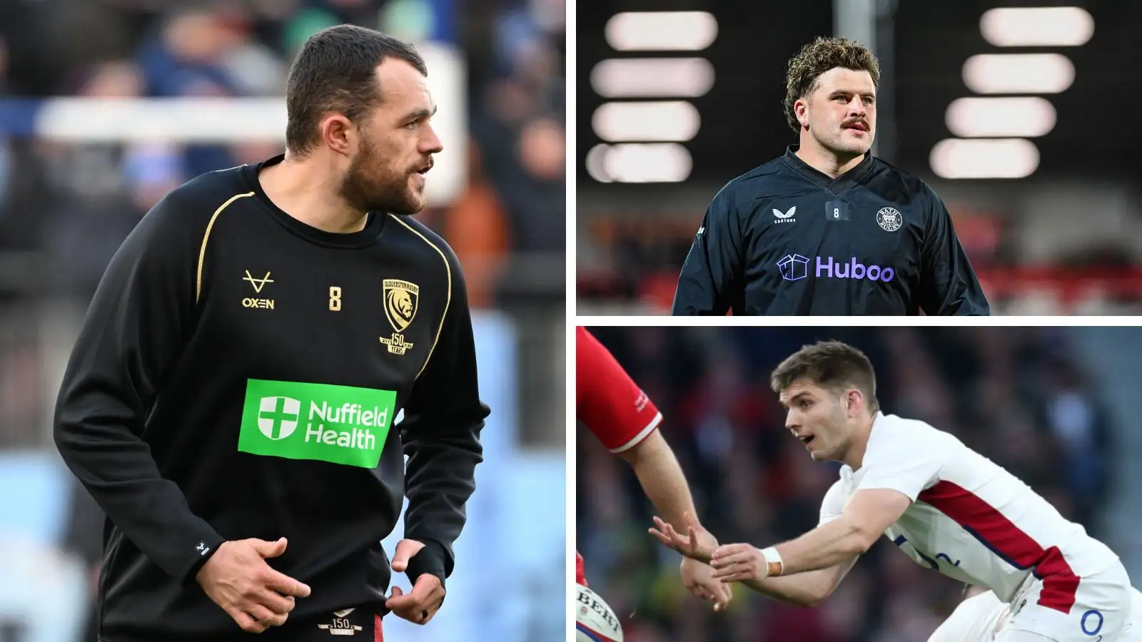 Gloucester forward Zach Mercer, Bath's Alfie Barbeary and Bristol Bears and England scrum-half Harry Randall.